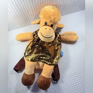 Sequined Camel Backpack Jerusalem Holy Land Souvenir Goffa International Corp